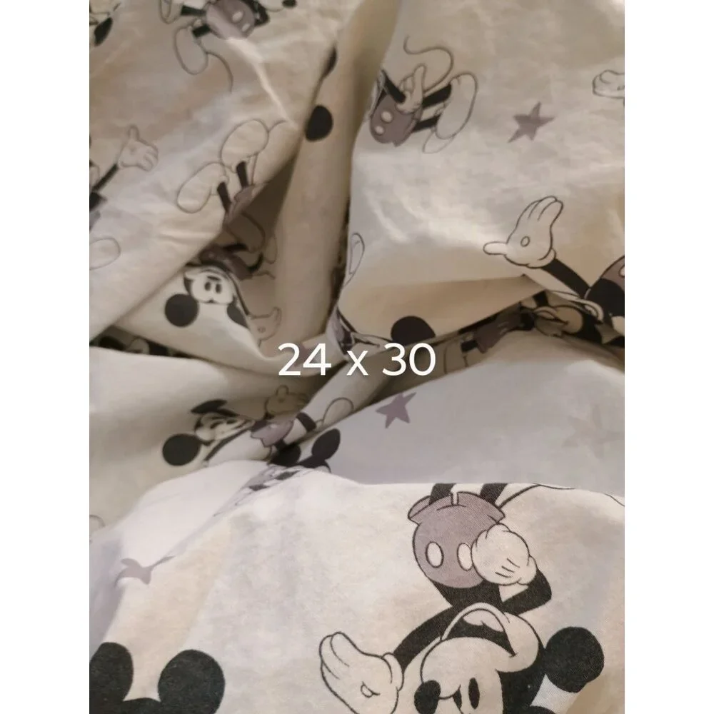 Disney Mickey Mouse toddler Bed Fitted Sheet By Lambs & Ivy 100% Cotton Baby Nur